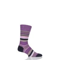 mens 1 pair falke multi striped cotton socks