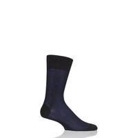 mens 1 pair falke fine shadow cotton socks