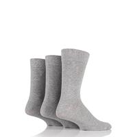 Mens 3 Pair Farah Plain Comfort Cuff Socks