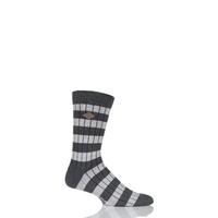 mens 1 pair farah 1920 cotton chunky ribbed leisure boot socks