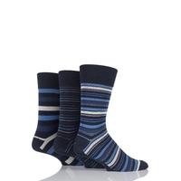 mens 3 pair farah classic deluxe striped cotton socks