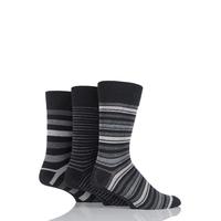 mens 3 pair farah classic deluxe striped cotton socks