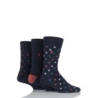 mens 3 pair farah classic luxury square cotton socks