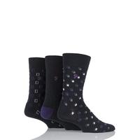 mens 3 pair farah classic luxury square cotton socks