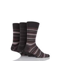 mens 3 pair farah classic deluxe striped cotton socks