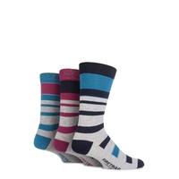 Mens 3 Pair Firetrap Mixed Striped Cotton Socks