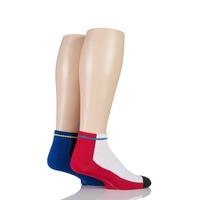 Mens 2 Pair Glenmuir Bamboo Secret Sports Half Cushioned Socks With Arch Support