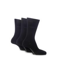 Mens 3 Pair Glenmuir Classic Bamboo Ribbed Socks