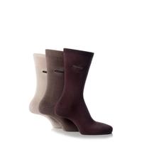 Mens 3 Pair Glenmuir Classic Bamboo Plain Socks