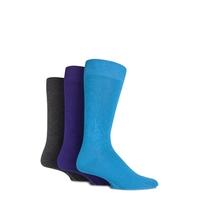 Mens 3 Pair Glenmuir Classic Bamboo Plain Socks