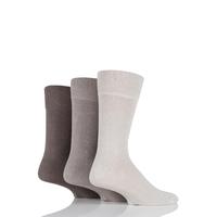 mens 3 pair glenmuir plain comfort cuff socks