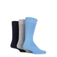 mens 3 pair glenmuir classic bamboo plain socks