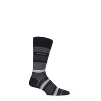 Mens 1 Pair Hugo Boss Mercerised Cotton Multi Striped Socks