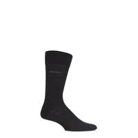 Mens 1 Pair Hugo Boss John Plain Fine Wool and Soft Cotton Comfort Cuff Socks