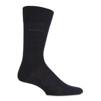 Mens 1 Pair Hugo Boss John Plain Fine Wool and Soft Cotton Comfort Cuff Socks