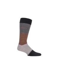 mens 1 pair hugo boss banded striped combed cotton socks