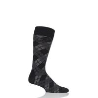 mens 1 pair hugo boss argyle stripe combed cotton socks