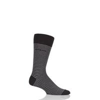 mens 1 pair hugo boss marc striped combed cotton socks