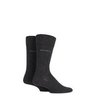 mens 2 pair hugo boss plain 75 cotton socks