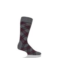 mens 1 pair hugo boss argyle stripe combed cotton socks