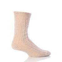 Mens 1 Pair J Alex Swift 100% Wool Rib Bed Socks