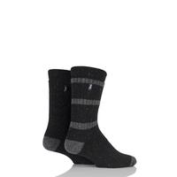 Mens 2 Pair Jeep Speckle Yarn Boot Socks