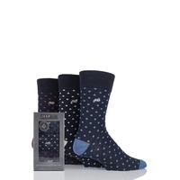 Mens 3 Pair Jeep Spotted Cotton Socks Gift Box