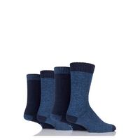 Mens 4 Pair Jeep Urban Trail Marl Boot Socks