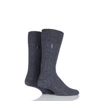 Mens 2 Pair Jeep Urban Trail Wool Ribbed Boot Socks