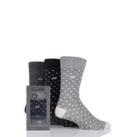 Mens 3 Pair Jeep Spotted Cotton Socks Gift Box