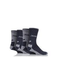 Mens 4 Pair Jeep Performance Boot Socks