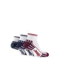 mens 3 pair jeep cushioned cotton ankle socks