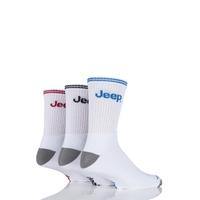 Mens 3 Pair Jeep Classic Cotton Sports Socks