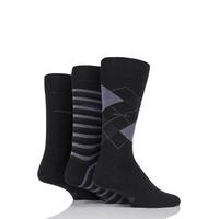 mens 3 pair jockey casual stripe argyle and plain cotton socks