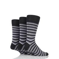 Mens 3 Pair Jockey Casual Stripe Cotton Socks