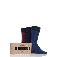 Mens 3 Pair Levis 168SF Comfort Top Cotton Socks