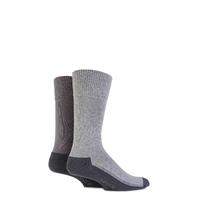 Mens 2 Pair Levis 168LS Plain Cushioned Crew Socks