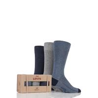 Mens 3 Pair Levis 168SF Comfort Top Cotton Socks