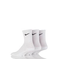 Mens & Ladies 3 Pair Nike Sports Cotton Half Cushioned Crew Socks