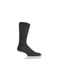 Mens 1 Pair Pantherella Merino Wool Rib Socks