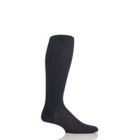 Mens 1 Pair Pantherella Rib Cotton Lisle Knee High Socks