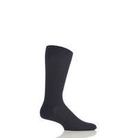 Mens 1 Pair Pantherella Merino Wool Rib Socks