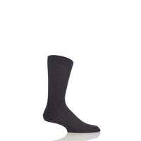 mens 1 pair pantherella rib cotton lisle socks