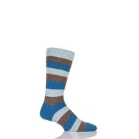 mens 1 pair pantherella 85 cashmere rockingham colour block striped so ...