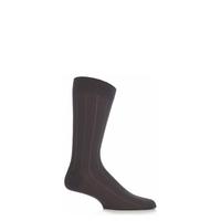 Mens 1 Pair Pantherella Traditional Pinstripe Merino Wool Socks