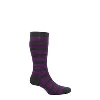 Mens 1 Pair Pantherella Merino Wool Spencer Banded Bright Striped Socks