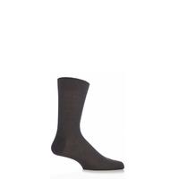 mens 1 pair pantherella plain 100 cotton lisle socks