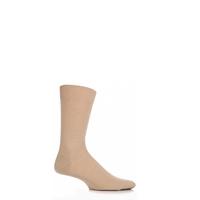 Mens 1 Pair Pantherella Plain 100% Cotton Lisle Socks