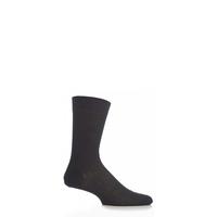 Mens 1 Pair Pantherella Plain 100% Cotton Lisle Socks