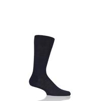 Mens 1 Pair Pantherella Camden Merino Wool Plain Socks